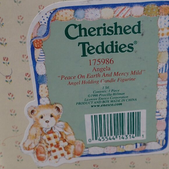 Cherished Teddies Angela "Peace on Earth and Merry Mild" Angel Figure - Picture 8 of 8
